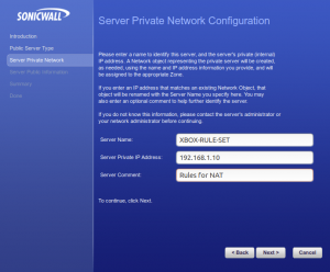 sonicwall guide to port forwarding wizard
